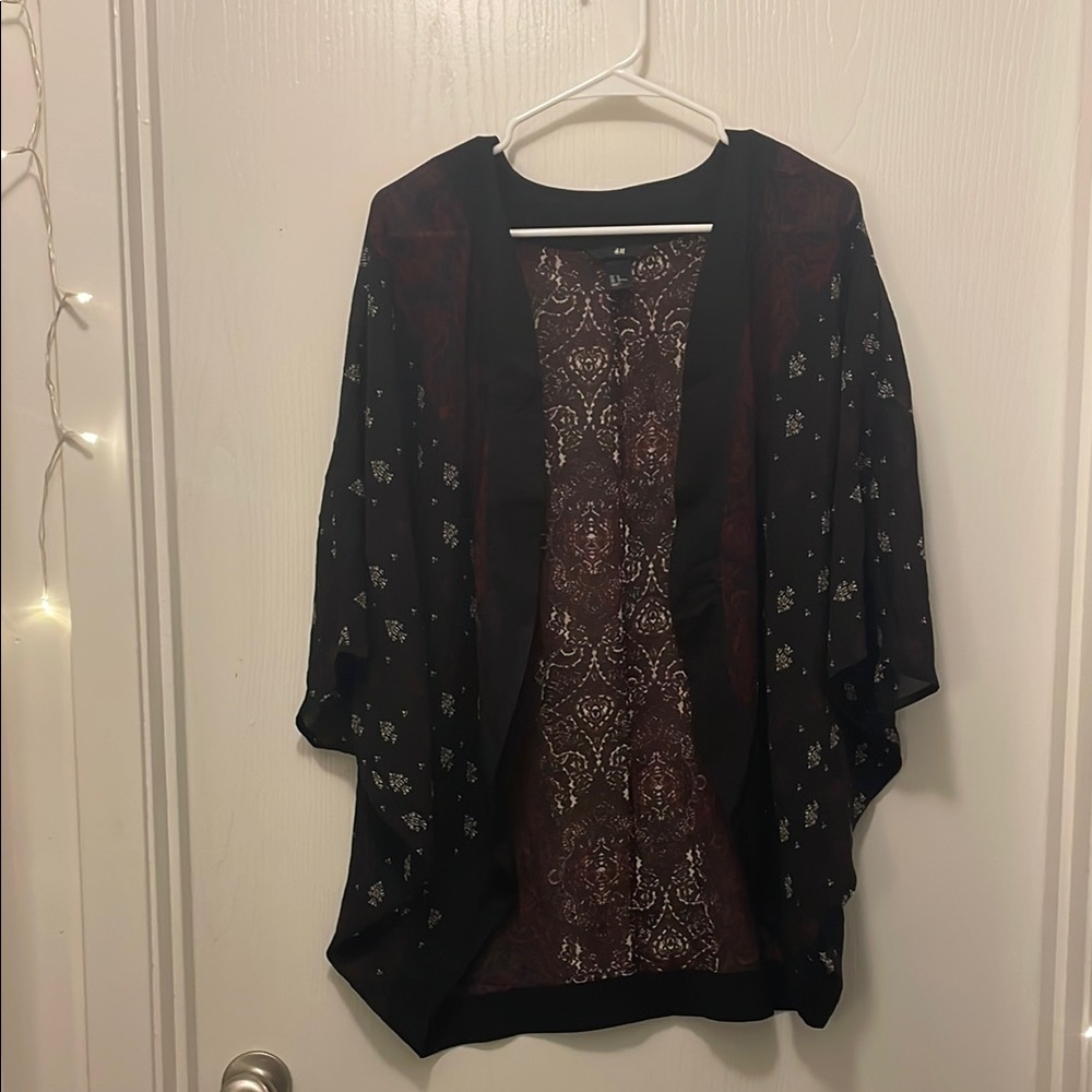 H&M Black Shrug Sweater Poncho